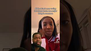 Black Woman Shames Black Men For Voting For Donald Trump shorts kamalaharris donaldtrump [upl. by Podvin]