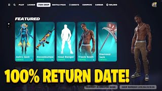 TRAVIS SCOTT SKIN RETURN DATE in FORTNITE ITEM SHOP Travis Scott Returning Chapter 2 Remix [upl. by Ahgiel]