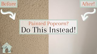 How To Cover Popcorn Ceiling Without Removing It  Skim Coating Over Popcorn Ceiling [upl. by Yracaz]