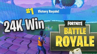 24 KILLS GEWONNEN Solo vs Squad mit No Skin  Fortnite Battle Royale [upl. by Meridith]