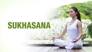 How to do Sukhasana The Easy Sitting Pose  Yogacharya Shelly Khera  Yog Shakti [upl. by Emlen]