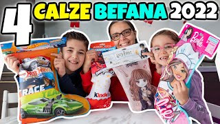 APRIAMO 4 CALZE DELLA BEFANA 2022 Barbie Miraculous Harry Potter e Hot Wheels [upl. by Loginov]