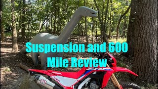 CRF300L Ohlins Suspension and 600 Mile Review [upl. by Branen]