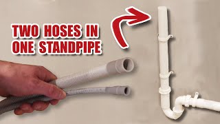 How to properly connect TWO appliances to a standpipe drain [upl. by Idalia]