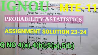 IGNOU MTE11 ASSIGNMENT SOLUTION 2324 l Q no 4ab5ab l MATH SOLUTIONS for all BDPbSCM [upl. by Kemp388]