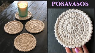 😱Posavasos En Crochet Paso a Paso [upl. by Adler]