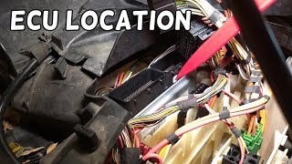 WHERE IS THE ENGINE COMPUTER ON BMW E90 E91 E92 E93 ECM DME ECU LOCATION [upl. by Eatnoid]