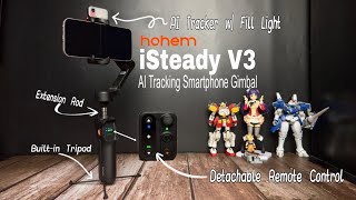 Hohem iSteady V3 AI Tracking Smartphone Gimbal  The Best Do It All Smartphone Gimbal [upl. by Esiahc]