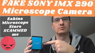 FAKE Sony IMX290 microscope camera  SCAM [upl. by Enialed905]