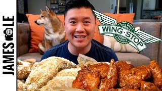 WINGSTOP MUKBANG  MANGO HABANERO GARLIC PARMESAN LOUISIANA RUB [upl. by Hcire428]