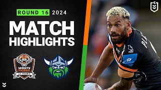 NRL 2024  Wests Tigers v Raiders  Match Highlights [upl. by Zaraf]