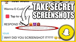 How to Screenshot on Snapchat WITHOUT Them Knowing 2024 [upl. by Kind559]