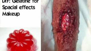 DIY Using Gelatin to create Special Effects Makeup [upl. by Seadon782]