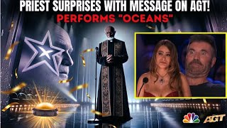 GOLDEN BUZZER PRIEST LEAVES AGT IN TEARS WITH quotOCEANquot POWERFUL PERFORMANCE OCEAN AGT GOSPEL [upl. by Zampino304]