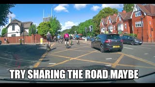 Bad UK Driving Vol 87 Stupid Cyclist amp Pedestrian Compilation [upl. by Aihsas189]