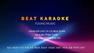 BEAT  ĐẢNG ĐÃ CHO TA CẢ MÙA XUÂN  NHÓM PHÙ SA [upl. by Kotick]