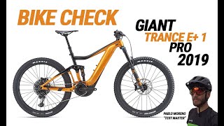 Bike Check bicicleta eléctrica Giant trance E 1 Pro 2019 [upl. by Punke197]