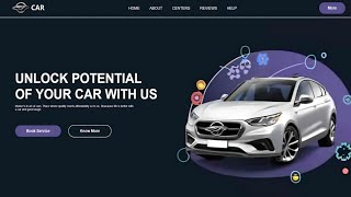 Car Website Using HTML amp CSS  Step by Step Tutorial  Fast Code [upl. by Drhacir413]