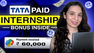 TATA 👉🏻 Exclusive PAID Internship 2024 ➤How to Apply amp Boost Your Career  Full Details Inside [upl. by Aiuqes]