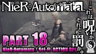 18【CルートNieR：Automata】主人公にA2参戦！砂漠のボス「ヘーゲル」戦【癒され実況プレイ】 [upl. by Ari]