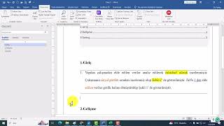 Word İçindekiler oluşturma [upl. by Nodyarg717]