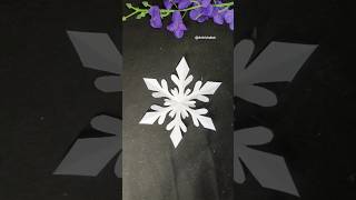 paper cutting Design❄️ How to make paper snowflake❄️ shotrs artkichahat papercraft diy [upl. by Nnylf88]