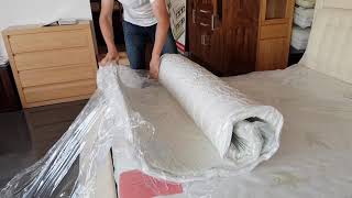 Materac rolowany rozpakowanie  Mattress Unboxing [upl. by Najib]