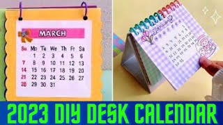 how to make desk calendar DIY paper desk calendar ✨ [upl. by Christabel]