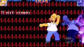 Mugen Homer Simpson Combo Mix [upl. by Ahtnamys]