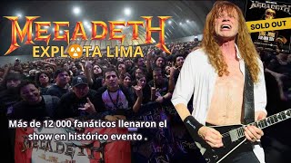 crónica MEGADETH en Lima quotTornado de Himnosquot sorpresa en la gira con temas inusuales [upl. by Adnawed17]