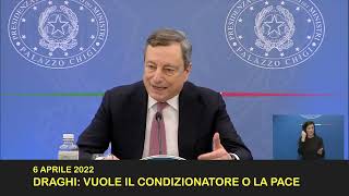 Tutti gli scivoloni di quotnonnoquot Draghi dal quotse non ti vaccini muoriquot alla telefonata con Putin [upl. by Dyrrej]