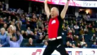 2009 Tim Hortons Brier  Glenn Howard Ricochet Double ONT vs SASK [upl. by Oruasi]