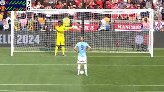 Manchester City vs Manchester United PENALTY SHOOTOUT 76  Community Shield 2024 [upl. by Anailli]