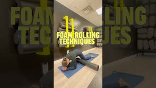 Foam Rolling techniques [upl. by Leumek]