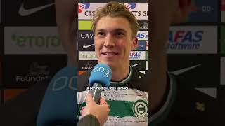 FC Groningen speler Jorg Schreuders had op jonge leeftijd al grote doelen 💚⚽️ [upl. by Aztinaj878]