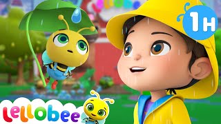 Ella and Bee Discover the Joy of Rain  🌻Lellobee City Farm  Kids Playhouse Song Mix [upl. by Lundquist824]