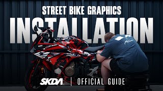 How to Install Street Bike Graphics  SKDA Moto Creative [upl. by Mandal]