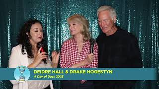 Day of Days 2023 Interview Deidre Hall amp Drake Hogestyn [upl. by Airolg]