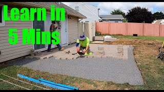 How to lay pavers [upl. by Leede]