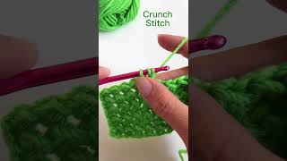 LEFT HANDED Crochet Stitch Tutorial Crunch Stitch crochet shortscrochet crochettutorial [upl. by Asit]