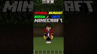 TUTORIAL MEMBUAT MERIAM DI MINECRAFT 117 Short VideoSingkat [upl. by Teilo348]