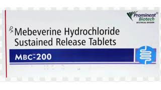 MBC 200 Tablets Mebeverine Hydrochloride Sustained Release Tablets [upl. by Guild622]