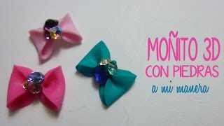 COMO HACER MOÑO DE ACRILICO EN 3D 3D Acrylic bow [upl. by Lesak105]