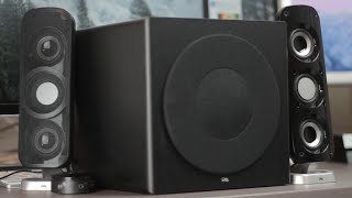 Cyber Acoustics CA3908 Desktop Speakers  First Impressions [upl. by Ydne]