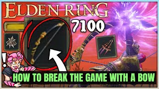 This Weapon Has an INSANELY Powerful Secret  MASSIVE Damage Best Lion Greatbow Build  Elden Ring [upl. by Pravit788]