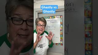 Ghastly vs Ghostly english vocabulary ghostly ghastly humor [upl. by Assillem14]