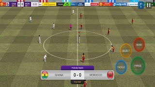 Ghana vs Morocco football fifa world cup gameplay soccer game ⚽ [upl. by Nelav534]