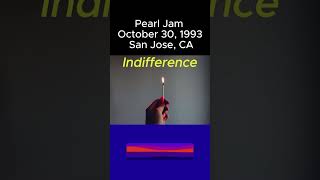 Pearl Jam Indifference 103093 San Jose CA rock live pearljam music grunge alternative pj [upl. by Atiuqet]