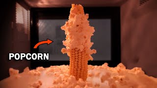 Popping corn on the cob in the microwave [upl. by Hodgkinson116]