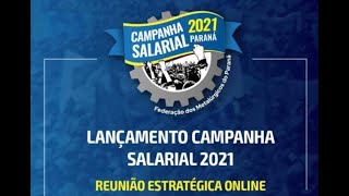 LANÇAMENTO DA CAMPANHA SALARIAL DOS METALÚRGICOS DO PARANÁ [upl. by Nagah]